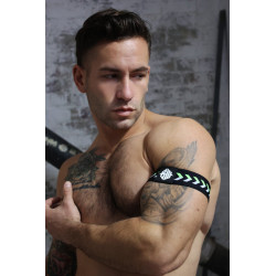 Breedwell Brassards Transistor Noir-Vert neon